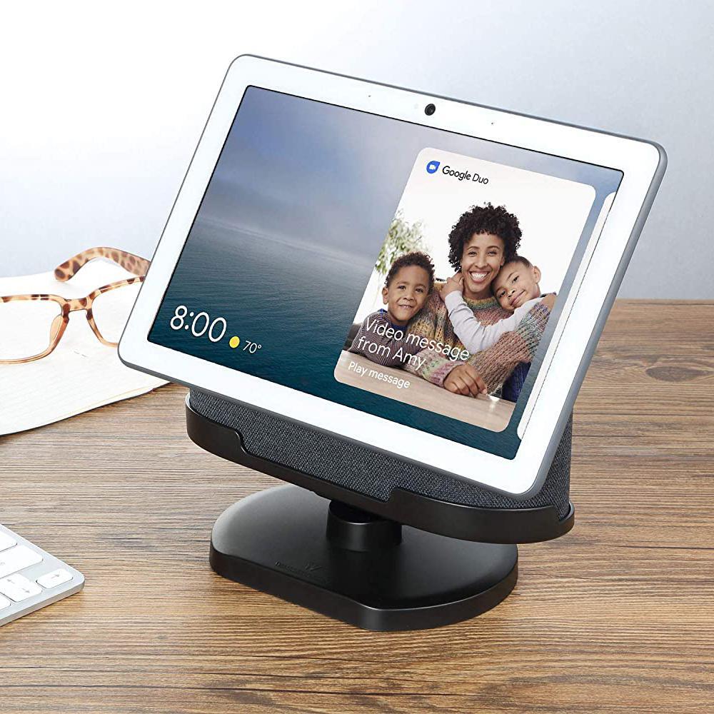 Official Made for Google Wasserstein Adjustable Stand Compatible with Google Nest Hub Max in Charcoal - Super Arbor