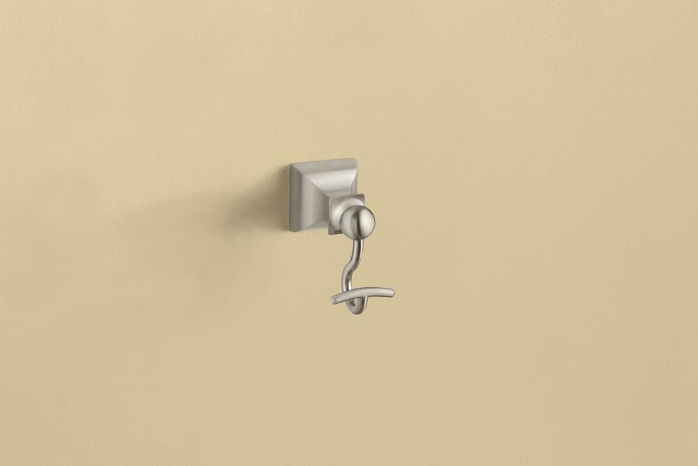 Moen Retreat Single Hook Spot Resist Brushed Nickel Towel Hook