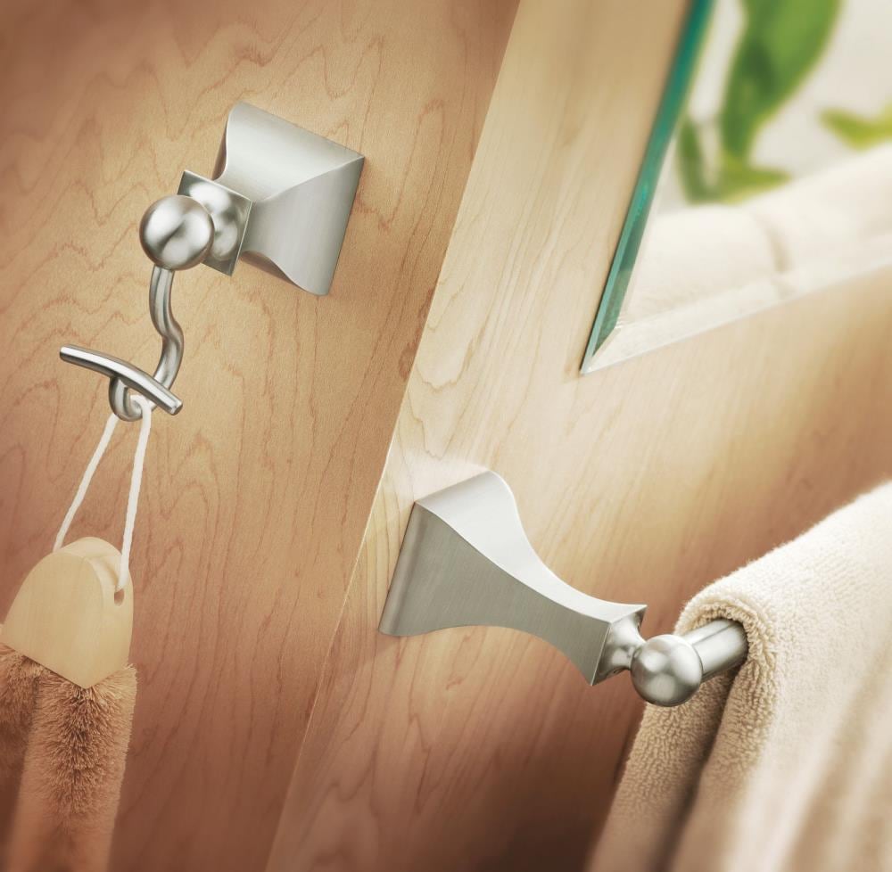 Moen Retreat Single Hook Spot Resist Brushed Nickel Towel Hook