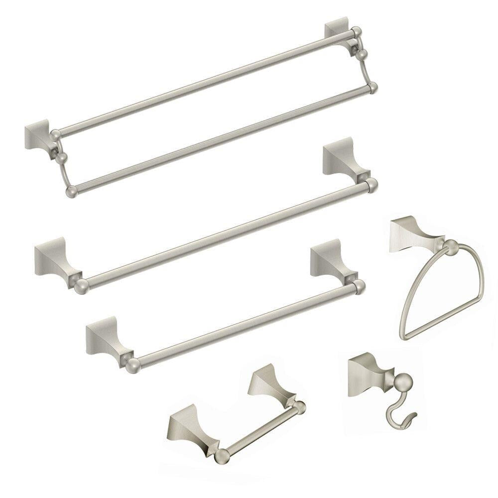 Moen Retreat Single Hook Spot Resist Brushed Nickel Towel Hook