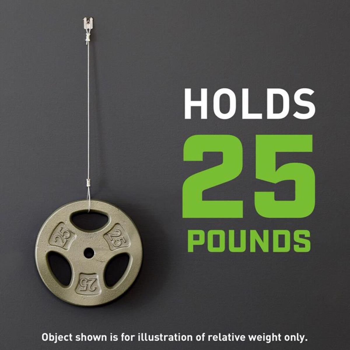 3M Claw Silver Drywall Picture Hanger, 25 lb Capacity, 1 Pack