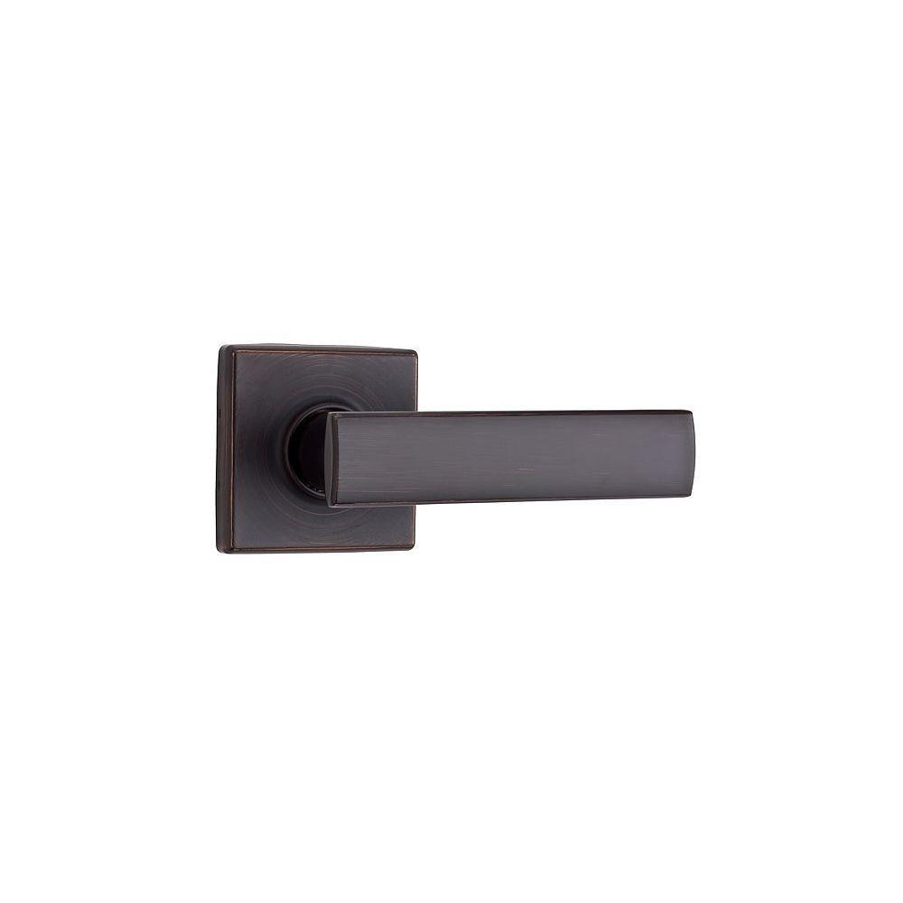 Vedani Square Satin Nickel Passage Hall/Closet Door Lever - Super Arbor