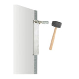 Bon Tool Metal L-Shape Corner Bead for Drywall and Stucco - Silver, 4 Feet Length, 1 Inch Width, Crimping and Locking Design