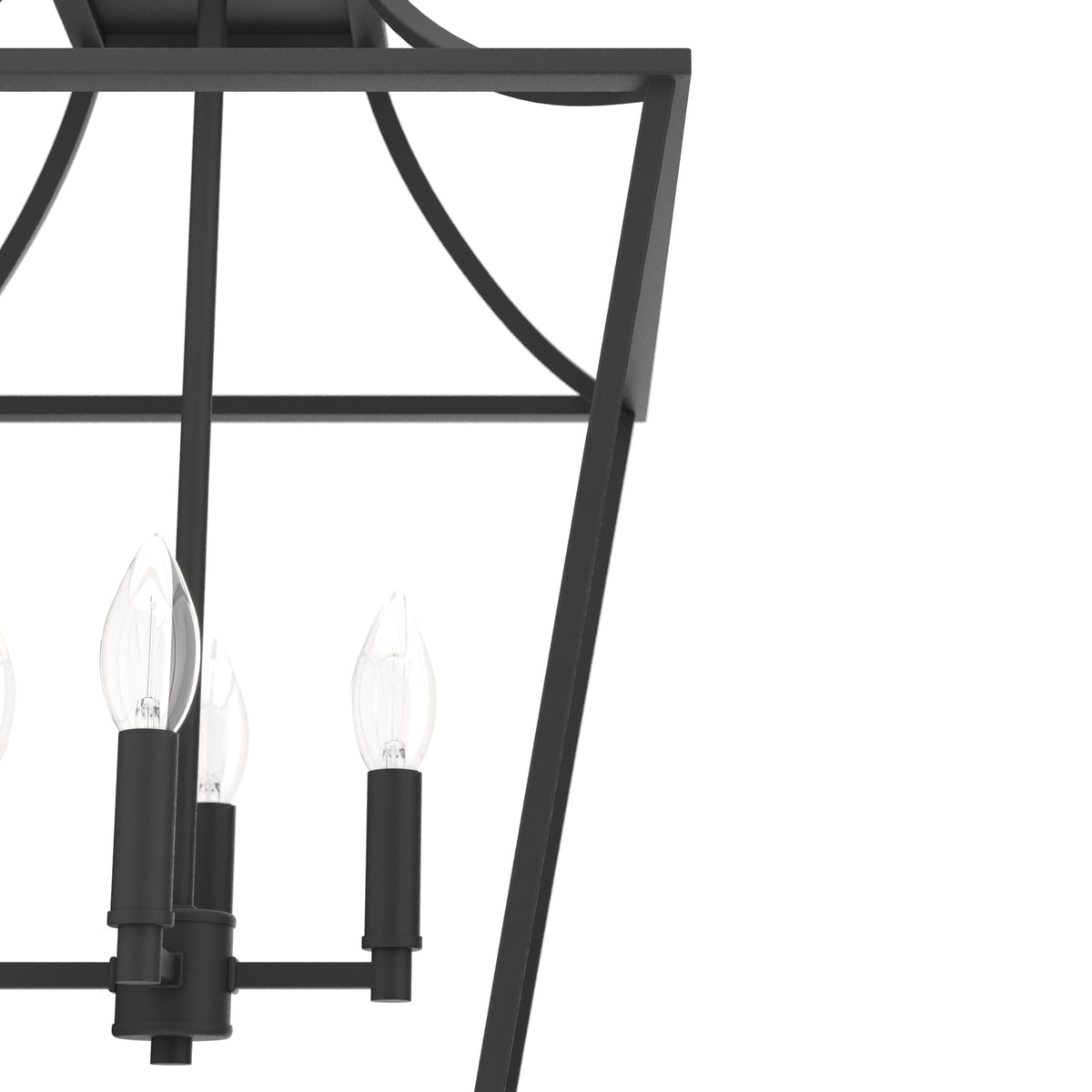 Hunter Laurel Ridge 4-Light Natural Iron Traditional Lantern LED Medium Hanging Pendant Light