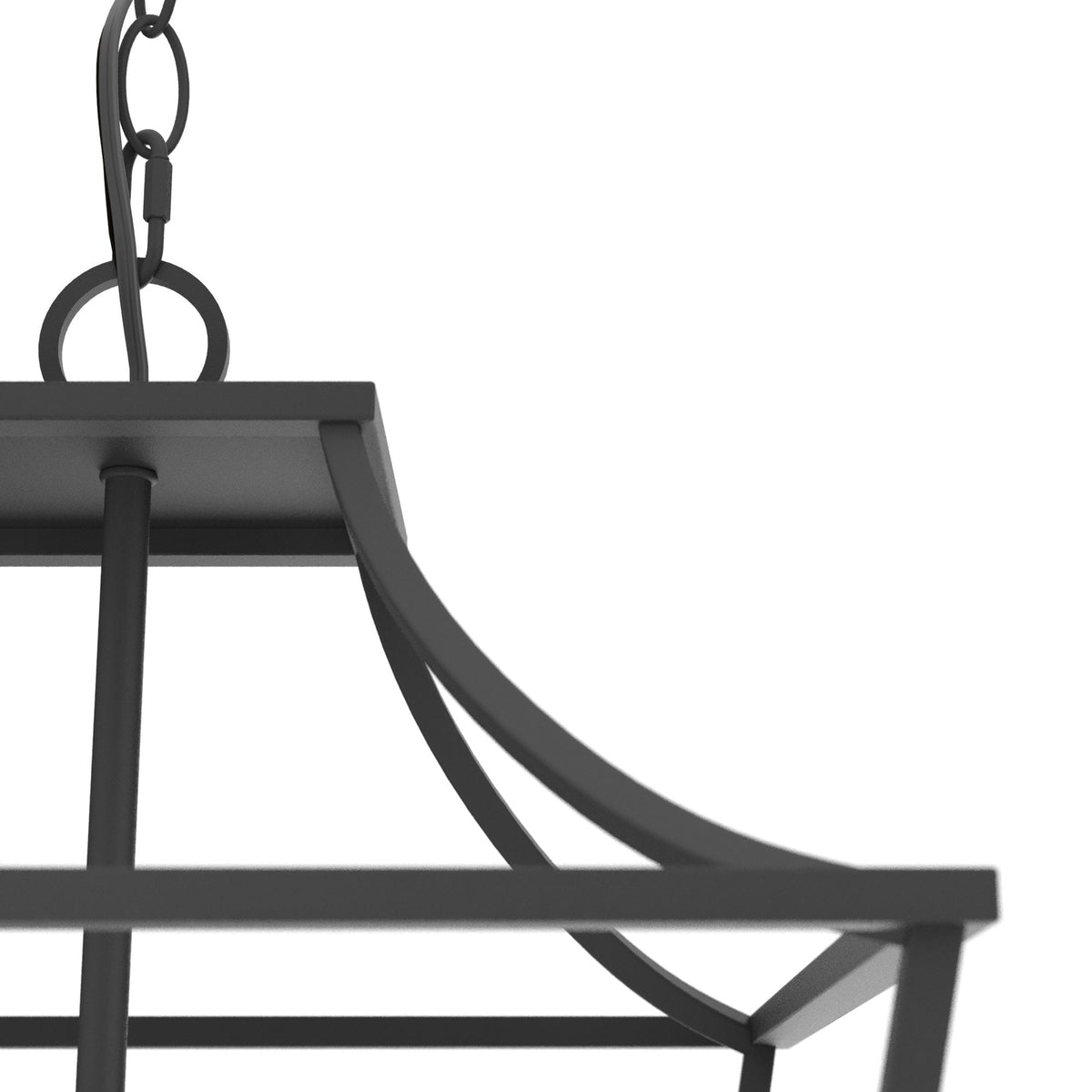 Hunter Laurel Ridge 4-Light Natural Iron Traditional Lantern LED Medium Hanging Pendant Light