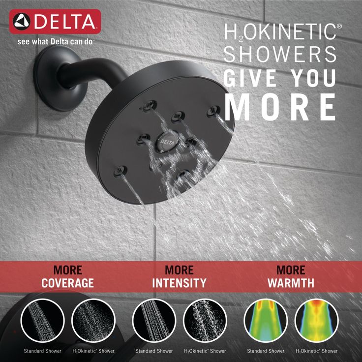 Delta Trinsic Matte Black 1-Handle Shower Faucet