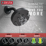 Delta Trinsic Matte Black 1-Handle Shower Faucet