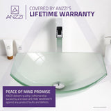 Pendant Series Deco-Glass Vessel Sink in Lustrous Frosted - Super Arbor