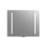 Verdera Voice 40 in. W x 33 in. H Frameless Wall Mirror with Amazon Alexa