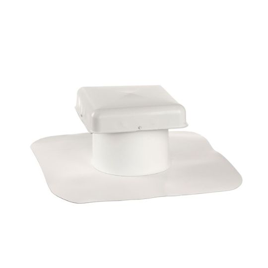 GAF EverGuard One-Way TPO Vent, 8 in. Diameter, 45 mil, TPO Membrane & Steel