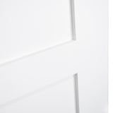 28 in. x 80 in. White 3-Panel Shaker Solid Core Wood Interior Door Slab - Super Arbor