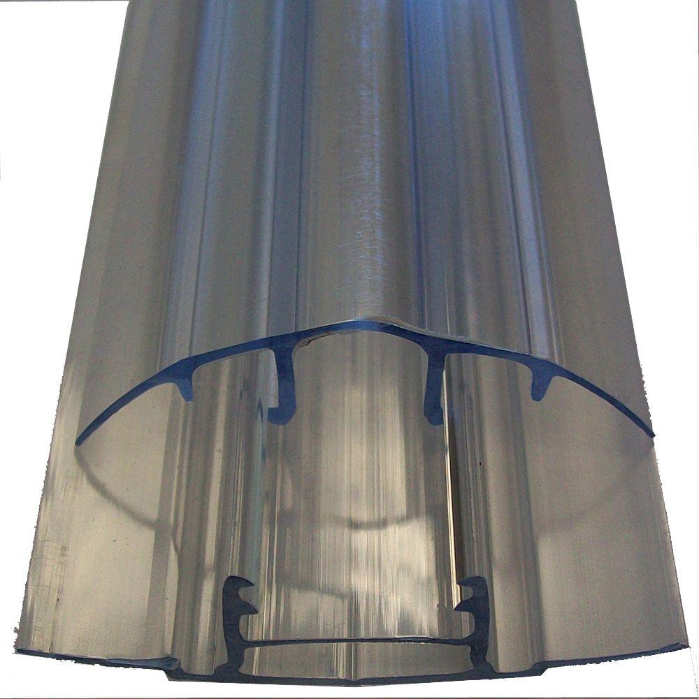 8 ft. Polycarbonate Roof Panel 8 mm Snap Cap - Super Arbor