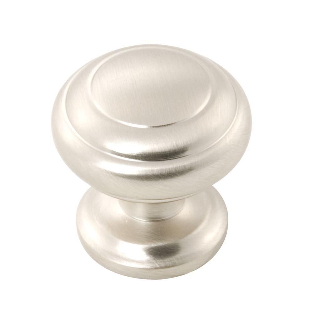 Zephyr 1-1/4 in. Satin Nickel Cabinet Knob - Super Arbor