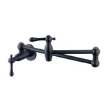 Lyndhurst Wall Mounted Pot Filler in Brushed Nickel - Super Arbor