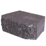4 in. x 11.75 in. x 6.75 in. Pewter Concrete Retaining Wall Block - Super Arbor