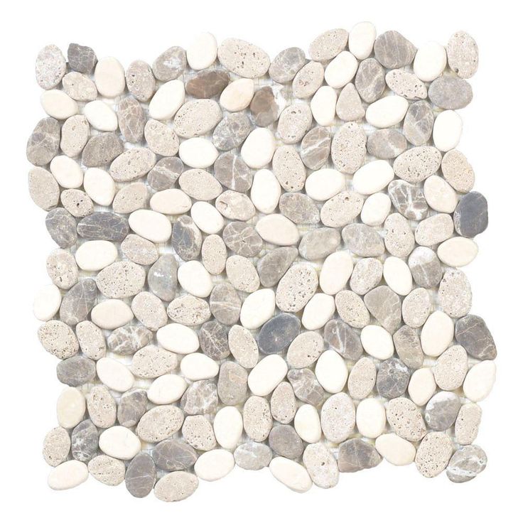 Jeffrey Court River Rock Medley 11 in. x 11 in. x 10 mm Travertine Mosaic Floor/Wall Tile