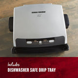 100 sq. in. Silver Indoor Grill with Removable Plates
