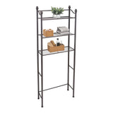 10.25 in. W  3-Tier Over the Toilet Space Saver in Oil Rubbed Bronze - Super Arbor