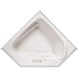 Morandi 60 in. Acrylic Left Front Drain Corner Apron Front Soaking Bathtub in Biscuit - Super Arbor