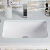MR Direct Undermount Porcelain Bathroom Sink in White