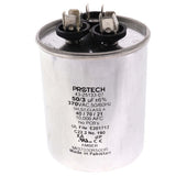 Rheem 43-25133-07 capacitor - front view (Voltage: 370V; MFD: 50/3)