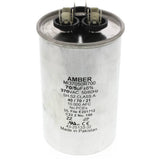 Rheem 43-25133-32 capacitor - front view (Voltage: 370V; MFD: 70/5)