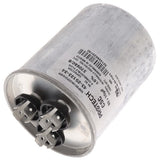 Rheem 43-25133-34 capacitor - detail view (Voltage: 370V; MFD: 80/10)