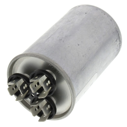 Rheem 43-25133-44 capacitor - detail view (Voltage: 370V; MFD: 40/5)