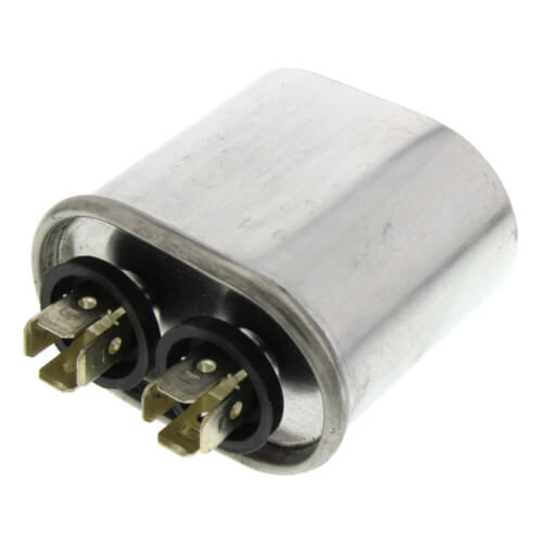 Rheem 43-25134-02 capacitor - detail view (Voltage: 370V; MFD: 5)