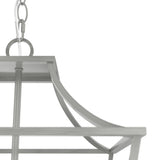 Hunter Laurel Ridge 4-Light Brushed Nickel Traditional Lantern LED Medium Hanging Pendant Light