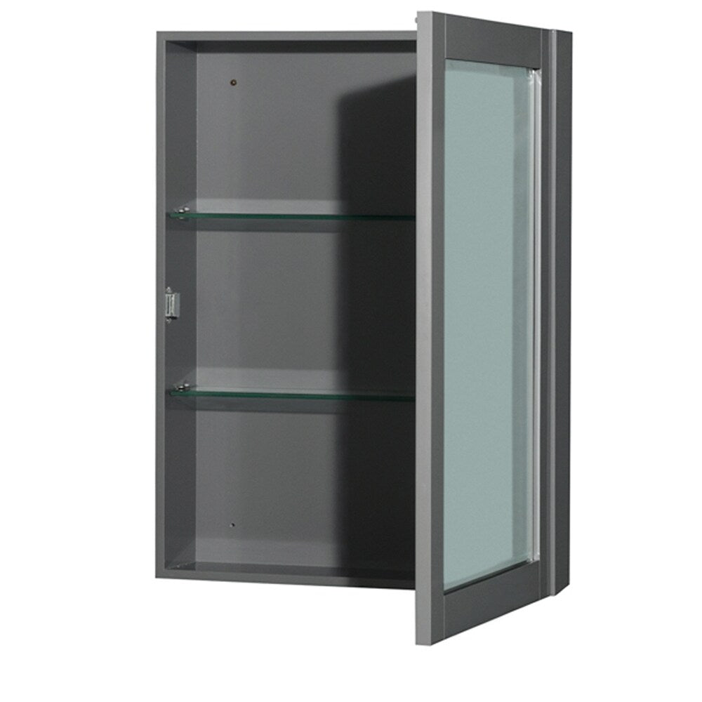 Wyndham Collection Sheffield 29-in Dark Gray Bathroom Vanity Cabinet (Mirror Included)