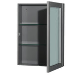 Wyndham Collection Sheffield 29-in Dark Gray Bathroom Vanity Cabinet (Mirror Included)