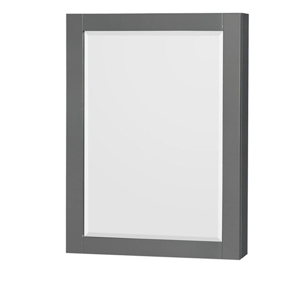 Wyndham Collection Sheffield 29-in Dark Gray Bathroom Vanity Cabinet (Mirror Included)