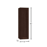 Home Decorators Collection Newport 12 in. W x 12 in. D x 42 in. H Assembled Plywood Wall Kitchen Cabinet in Manganite with Soft Close