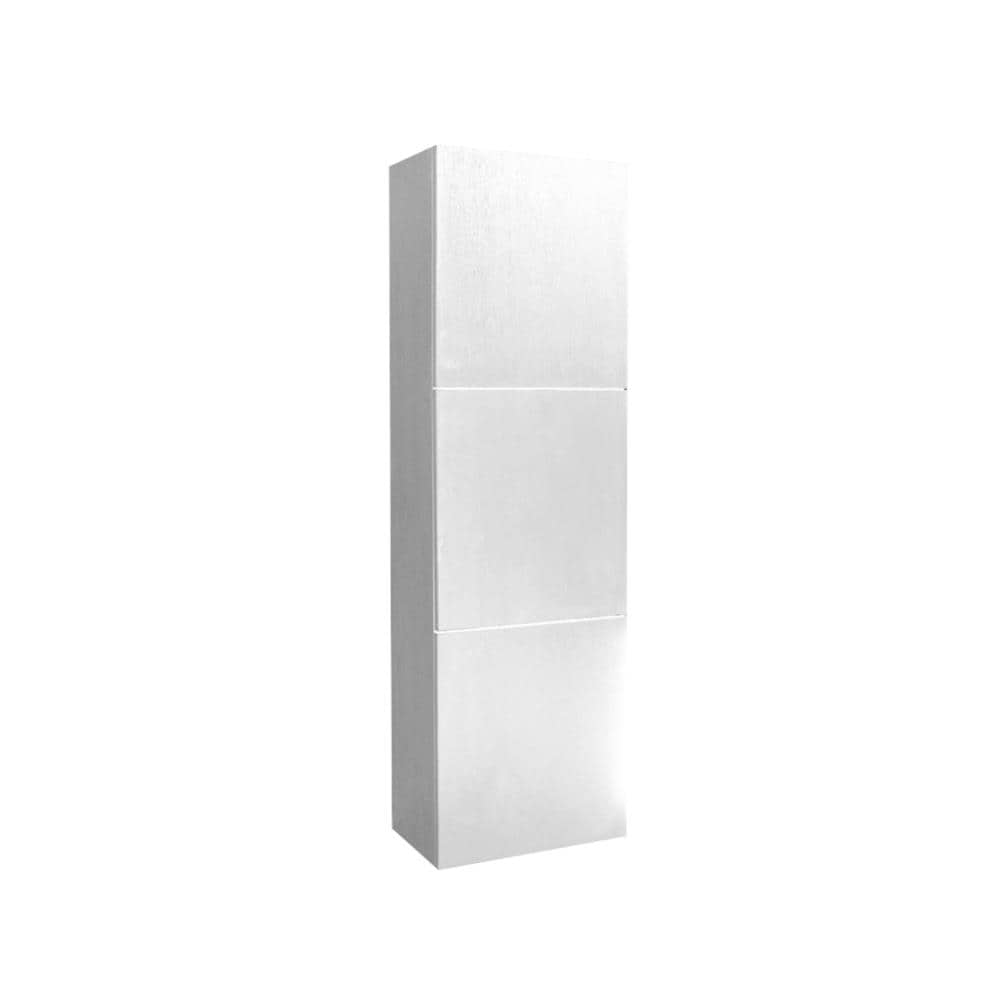 Fresca 17.75-in x 59-in x 12-in White Freestanding Soft Close Linen Cabinet