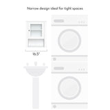 RiverRidge Prescott 16.5-in x 20.5-in x 7.06-in White Soft Close Bathroom Wall Cabinet