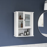 RiverRidge Prescott 16.5-in x 20.5-in x 7.06-in White Soft Close Bathroom Wall Cabinet