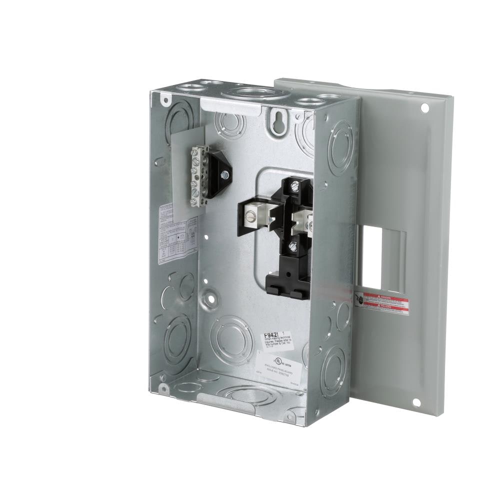 Eaton Type BR 125-Amp 2-space load center - angle view