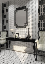 Apollo Tile (Sample) White and Black 4-in x 4-in Polished Marble Floor and Wall Tile