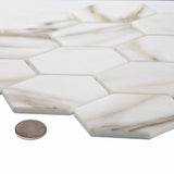 Apollo Tile (Sample) Beige 4-in x 4-in Matte Glass Honeycomb Wood Look Floor and Wall Tile