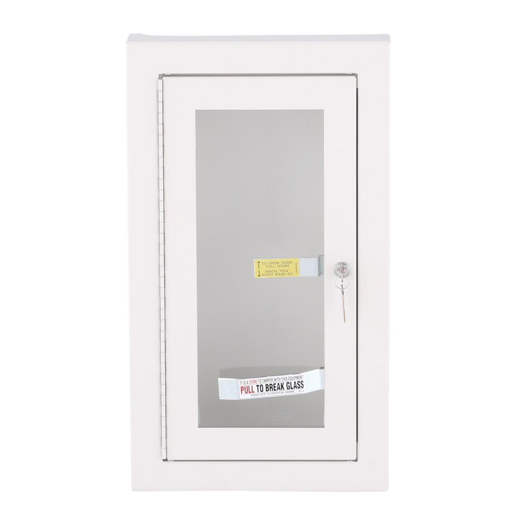 Semi-Recess Locked Fire Extinguisher Cabinet - Super Arbor