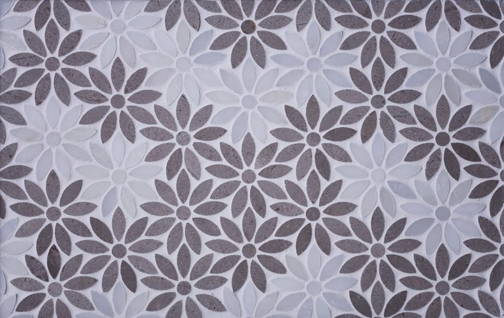 Apollo Tile (Sample) Gray 4-in x 4-in Polished Glass/Metal/Stone Marble Floor and Wall Tile
