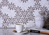 Apollo Tile (Sample) Gray 4-in x 4-in Polished Glass/Metal/Stone Marble Floor and Wall Tile