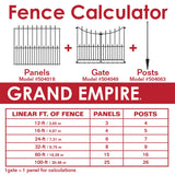 YARDLINK Black Steel Decorative Metal Decorative Fence Panel