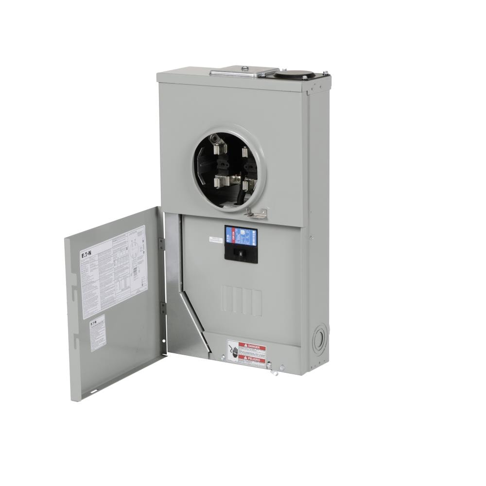 Eaton Type BR 200-Amp 4-space load center - angle view