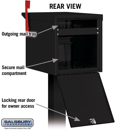 Roadside Mailbox with Locking Doors and Powder-Coated Finish