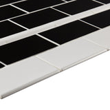 American Olean Bright Ice White Glazed Ceramic Bullnose Tile, 3-in x 6-in