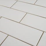 American Olean Urban Canvas 28-Pack Designer White 4-in x 12-in Matte Ceramic Subway Wall Tile