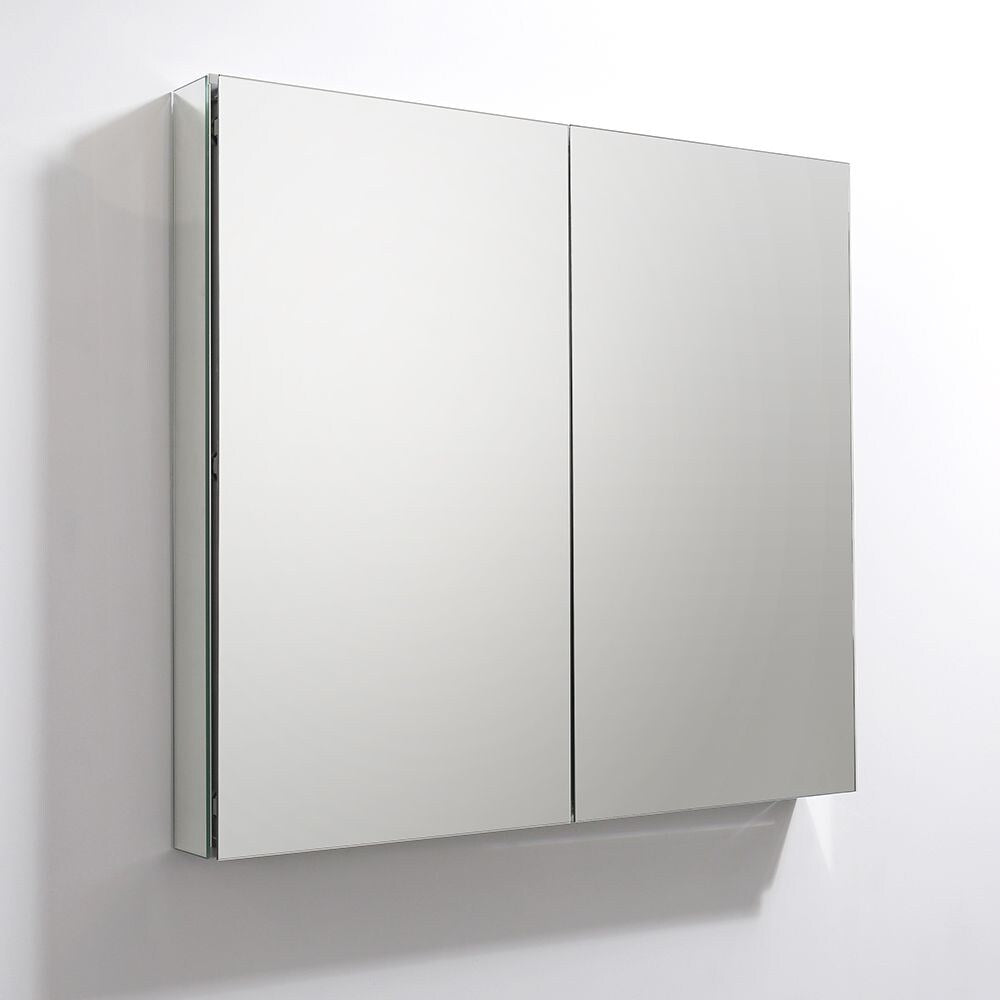 Fresca 40-in x 36-in Surface/Recessed Mount Mirror Medicine Cabinet