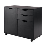 Winsome Wood Halifax Black 3-Drawer 30.71-in File Cabinet